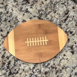 Football Shaped Bamboo Cutting Board